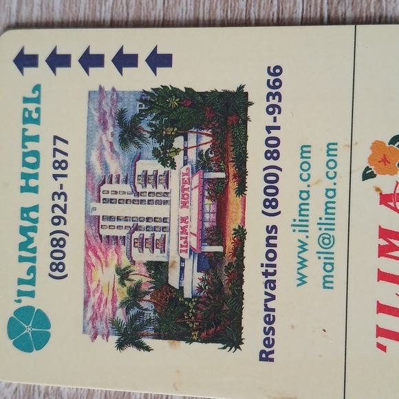 Ilima Hotel Room Key Card Collector's Item Waikiki, Hawaii Rare Memorabilia - Picture 7 of 7